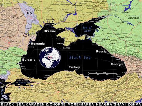 Map of the Black Sea